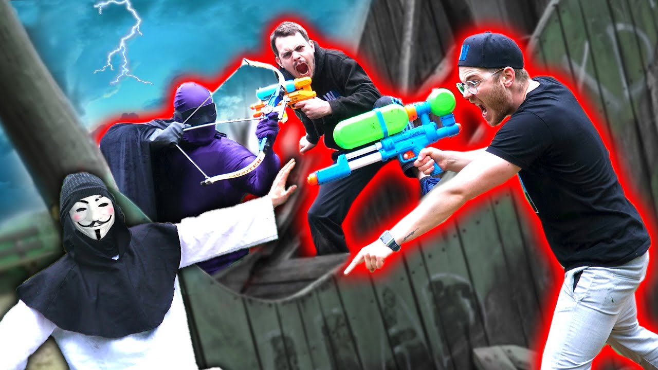 Der KAMPF gegen PHANTOM und GAMIE mit NERF Blaster !!!