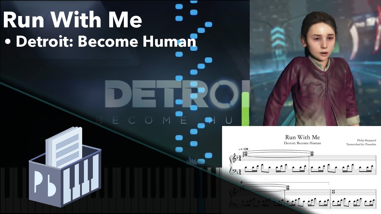 Run With Me - Detroit: Become Human OST (Piano Tutorial)