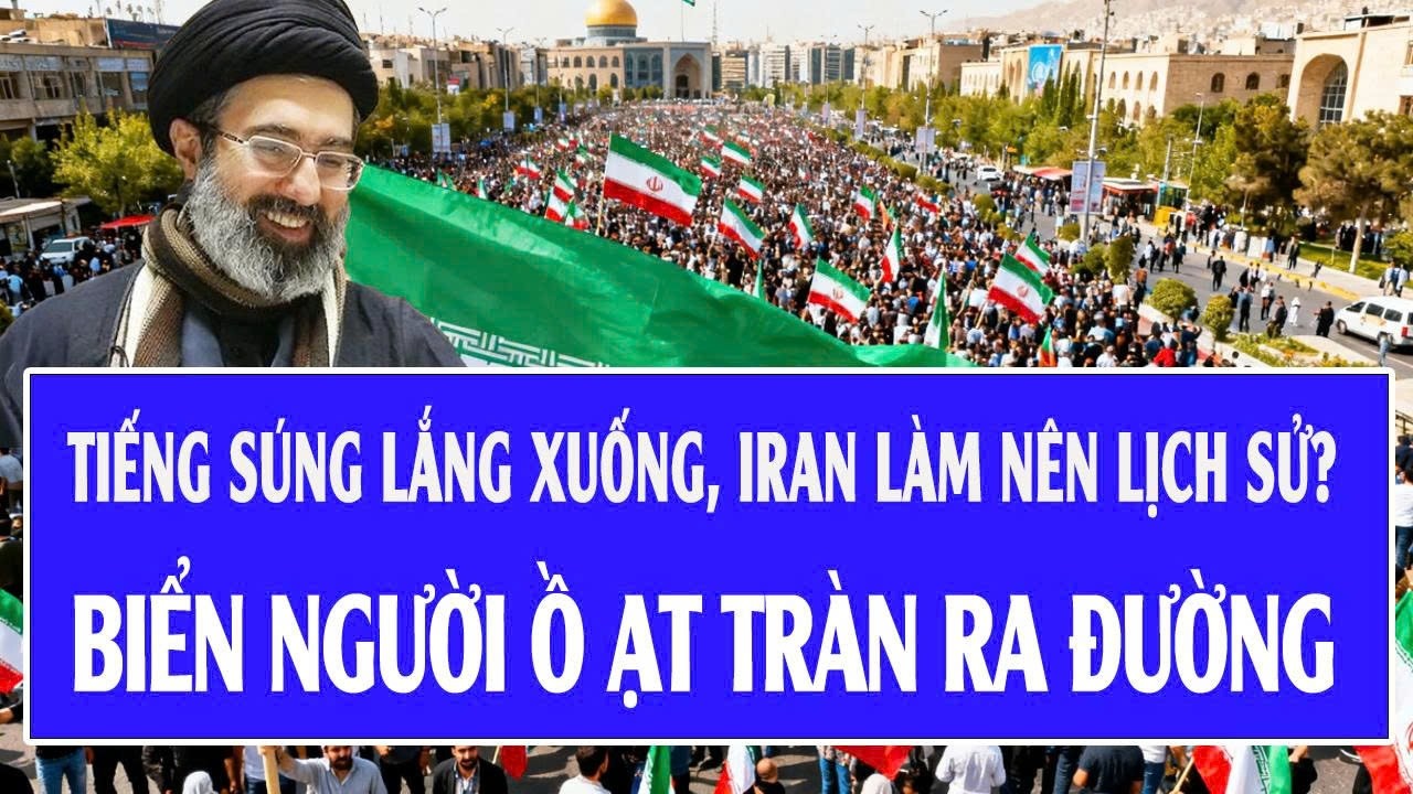 🔴Trực tiếp: Tiếng súng lắng xuống, Iran làm nên lịch sử?; biển người ồ ạt tràn ra đường