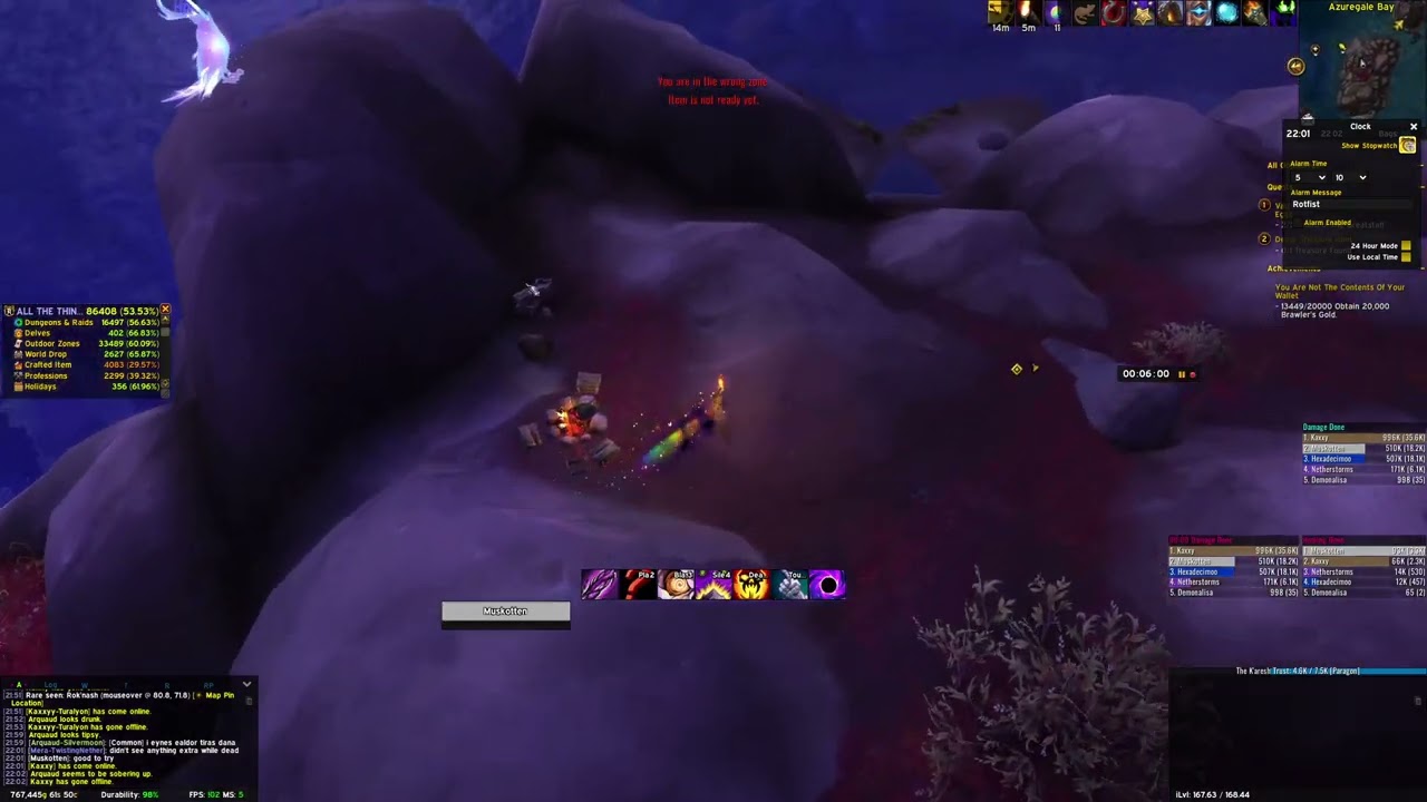 Possible hint towards possible secret - Suramar, Azuregale Bay during Midnight Pre-patch 12.0.1