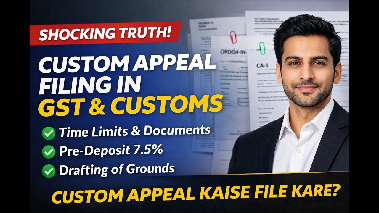 SHOCKING Truth About Custom Appeal Filing Process Exposed /Custom Appeal filing kaise kare?
