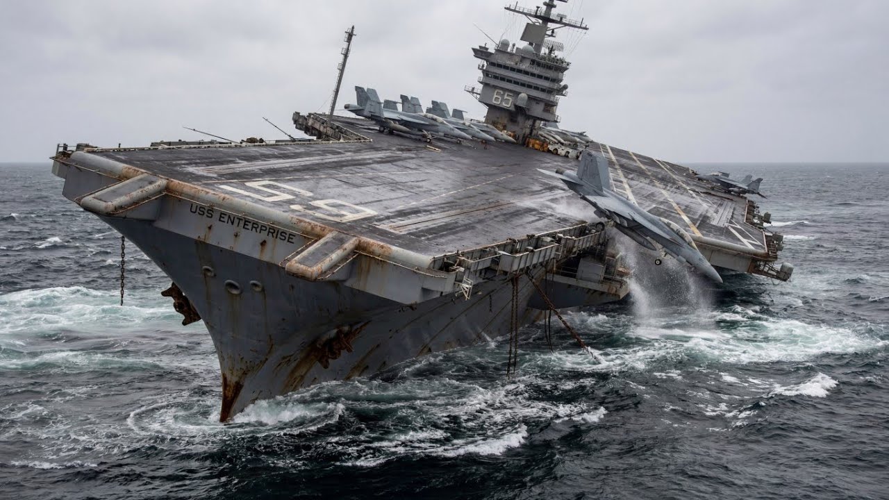 US Air Force’s Fully Armed Aircraft Carrier Sinks in the Ocean | Shocking Naval Disaster