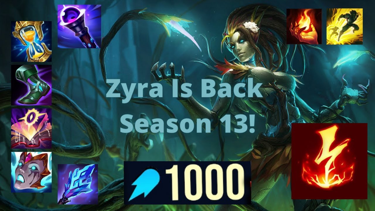 Zyra Montage - The Champ Everyone Forgot About! (How To DOMINATE S13 playing Egirl support, Zyra!)