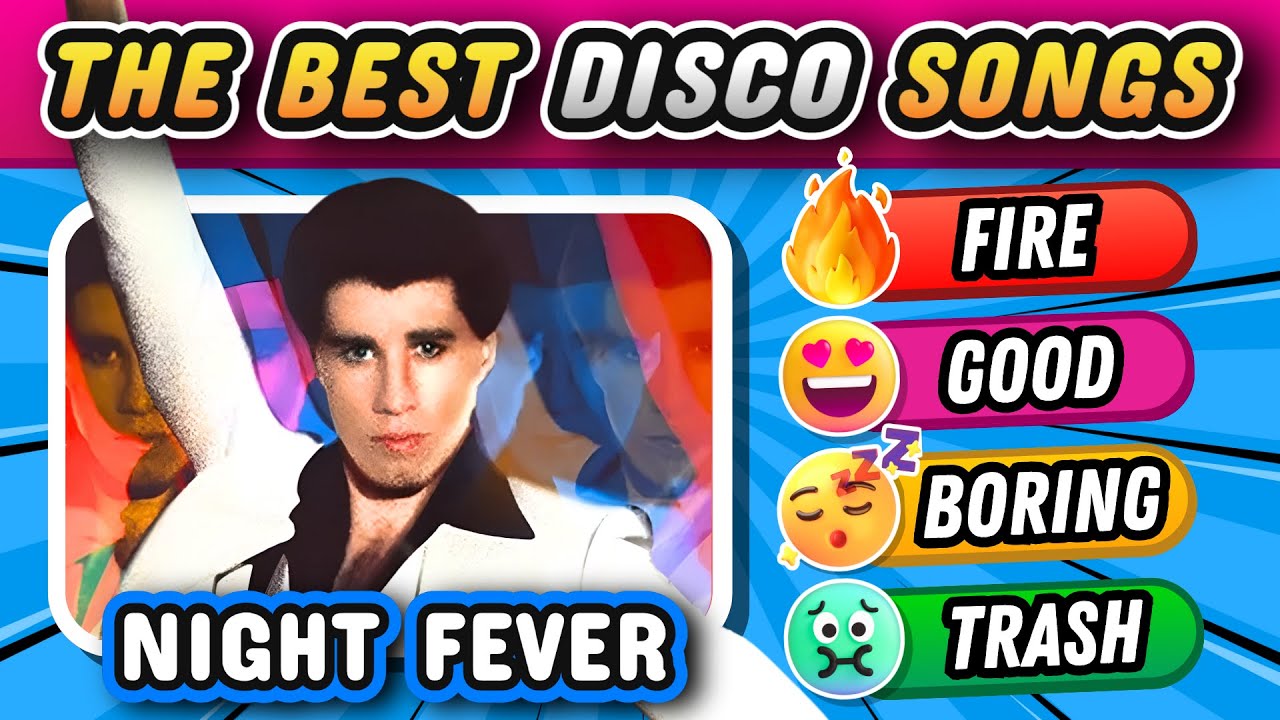 Rate the BEST DISCO Songs 🎤🎵 Disco Music Tier List | Music Quiz