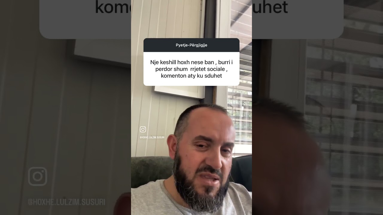 Burri rri shum&euml; n&euml; rrjetet sociale dhe komenton pa vend, nj&euml; k&euml;shill&euml;.