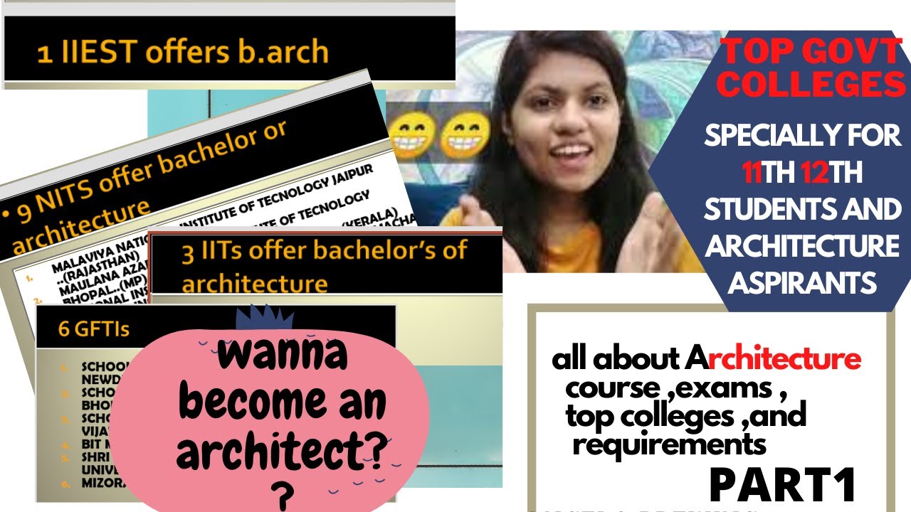 How to become an architect? b.arch , exams, colleges, jee ,nata , NITs , IITs , GFTIs, IIEST..