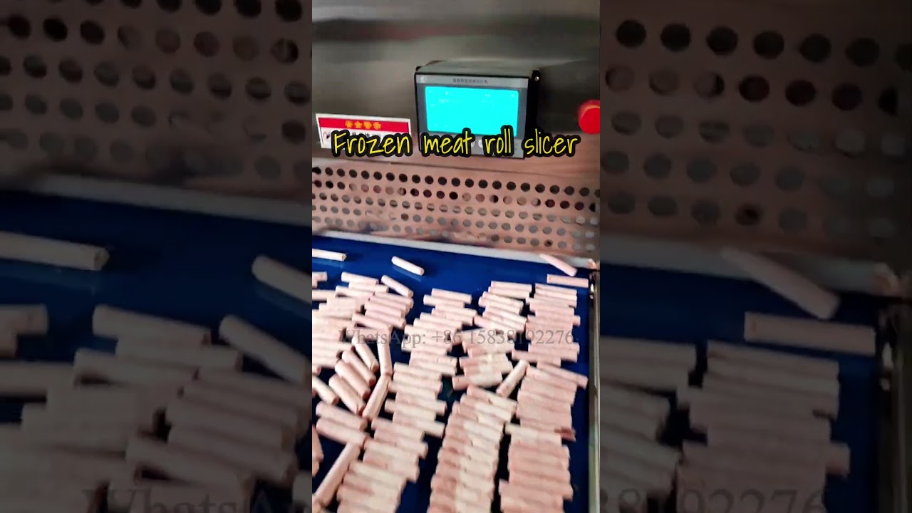 How to make frozen meat rolls for your restaurants? Meat roll slicer