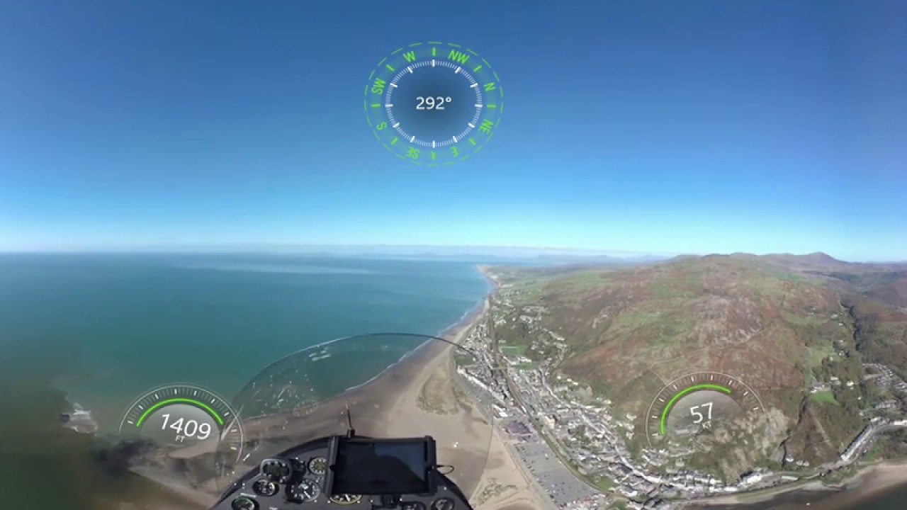 Llanbedr by Gyrocopter in 360