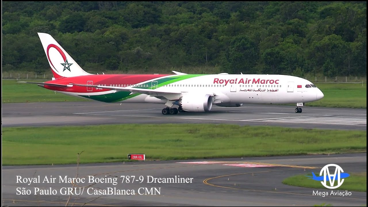 ESTÁVAMOS GRAVANDO QUANDO DO NADA APARECEU O AVIÃO DA ROYAL AIR MAROC NO AEROPORTO DE GUARULHOS ✔