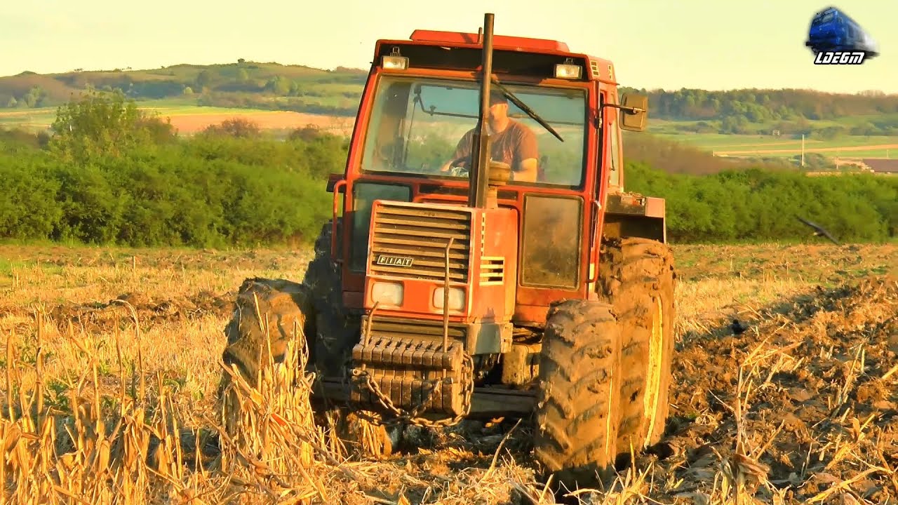 Hard Plowing in Mud & Power Sound 🚜 Tractor FIAT 1380 DT Tractor la Arat în Noroi - 08 May 2021