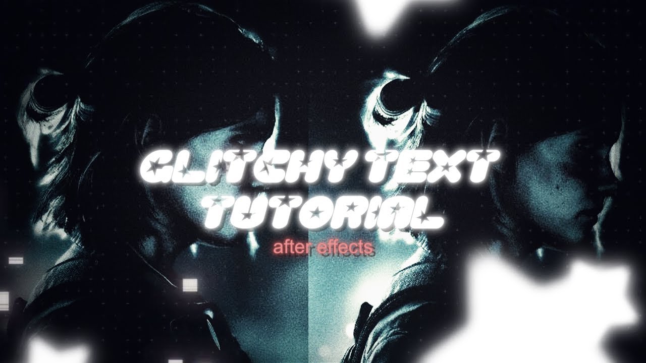 how to do glitchy text effects | after effects