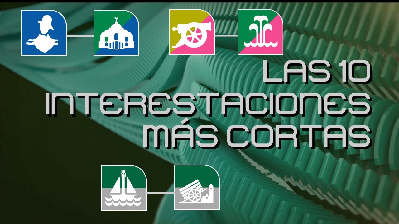 Las 10 interestaciones más cortas del #MetroCDMX
