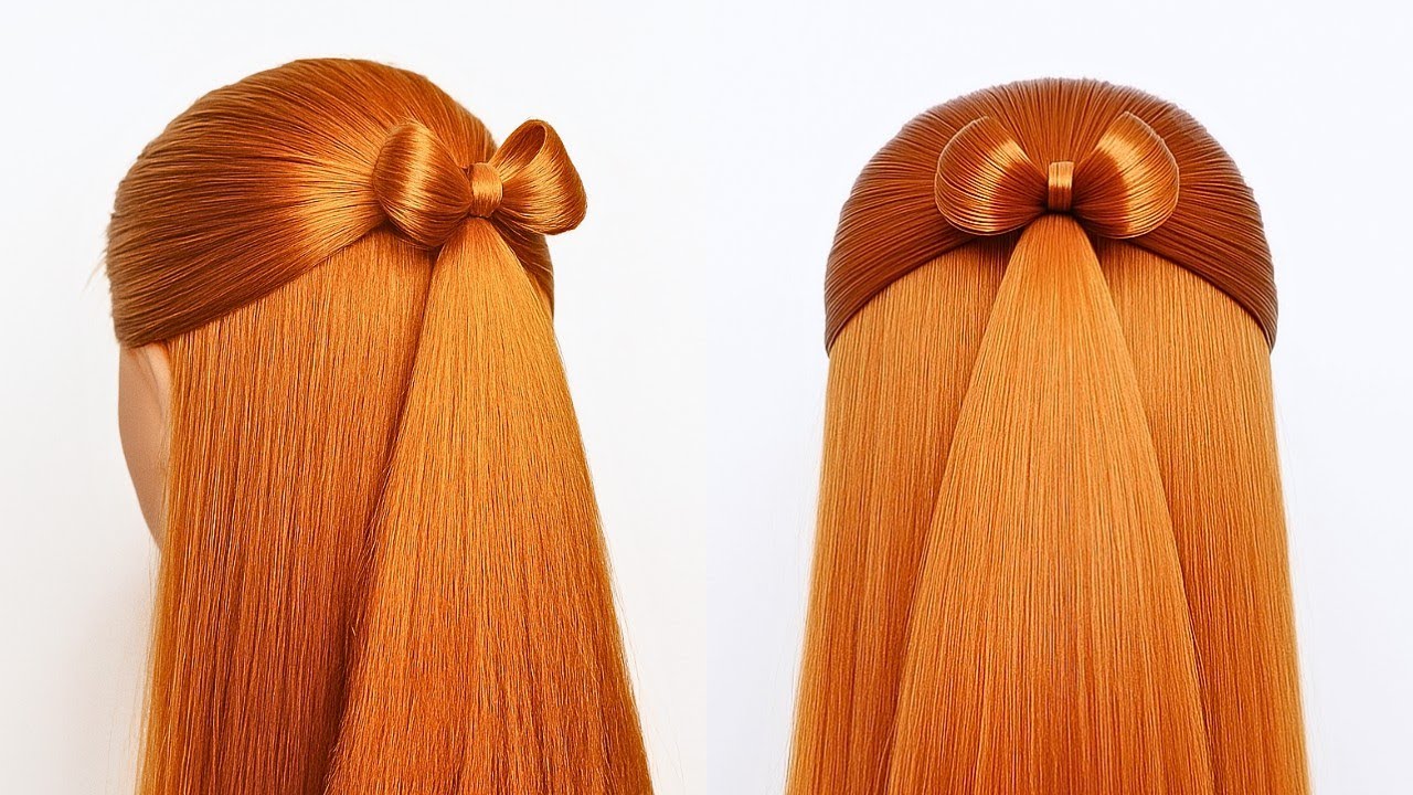 🤩Easy & Quick BOW Hairstyle For Girls (With Just 1 Tool) | peinados faciles y rapidos