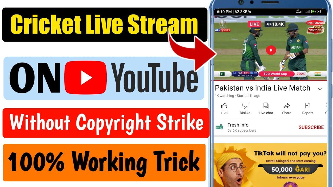 How To Live Stream Cricket Match on Youtube 2025 | Cricket Live Stream Kaise Kare Mobile se #psl