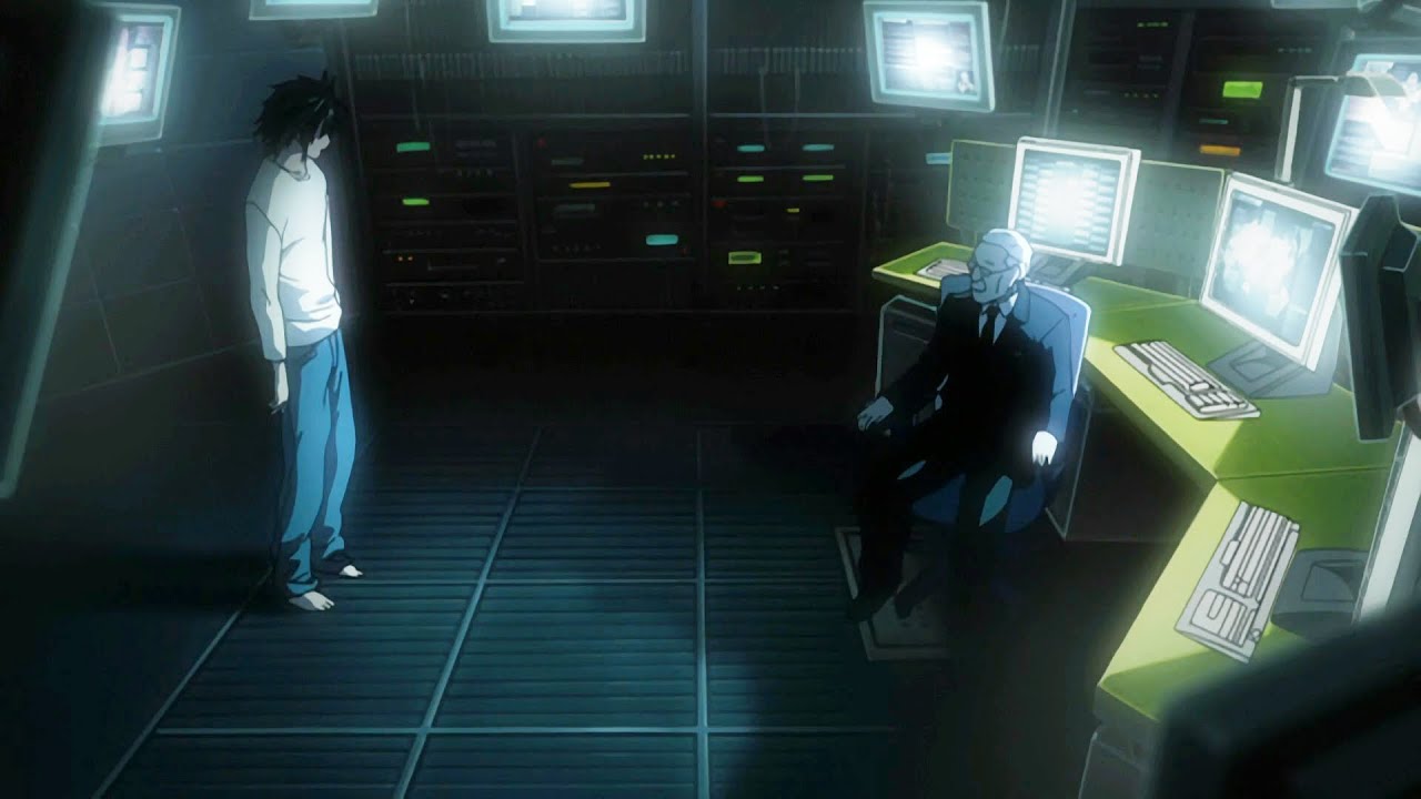 L habla con Watari por &uacute;ltima vez antes de Morir | Death Note