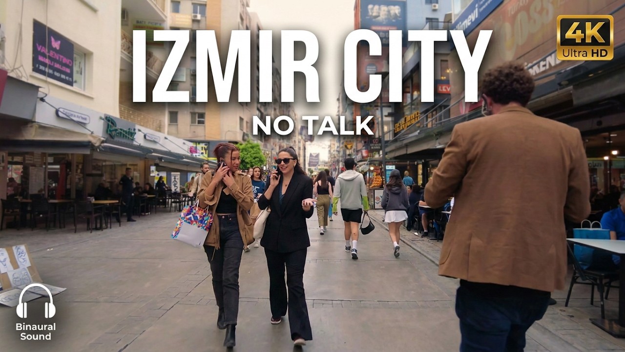 IZMIR CITY WALK • TÜRKİYE 4K 60FPS | POV OLD TOWN & COASTLINE TOUR | 3D AUDIO | NO TALK | COAST TV