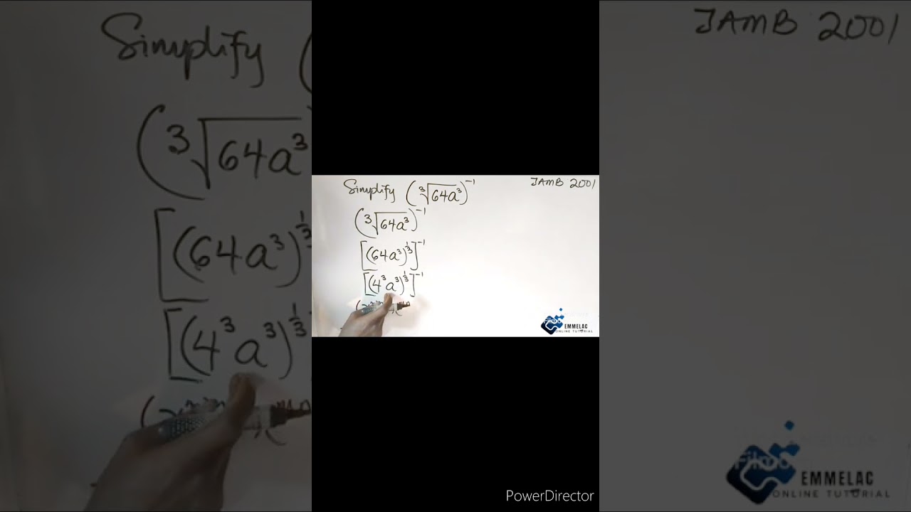 How to simplify and solve Indices using this Method #waecmaths #shortmathsvideo #waec2023