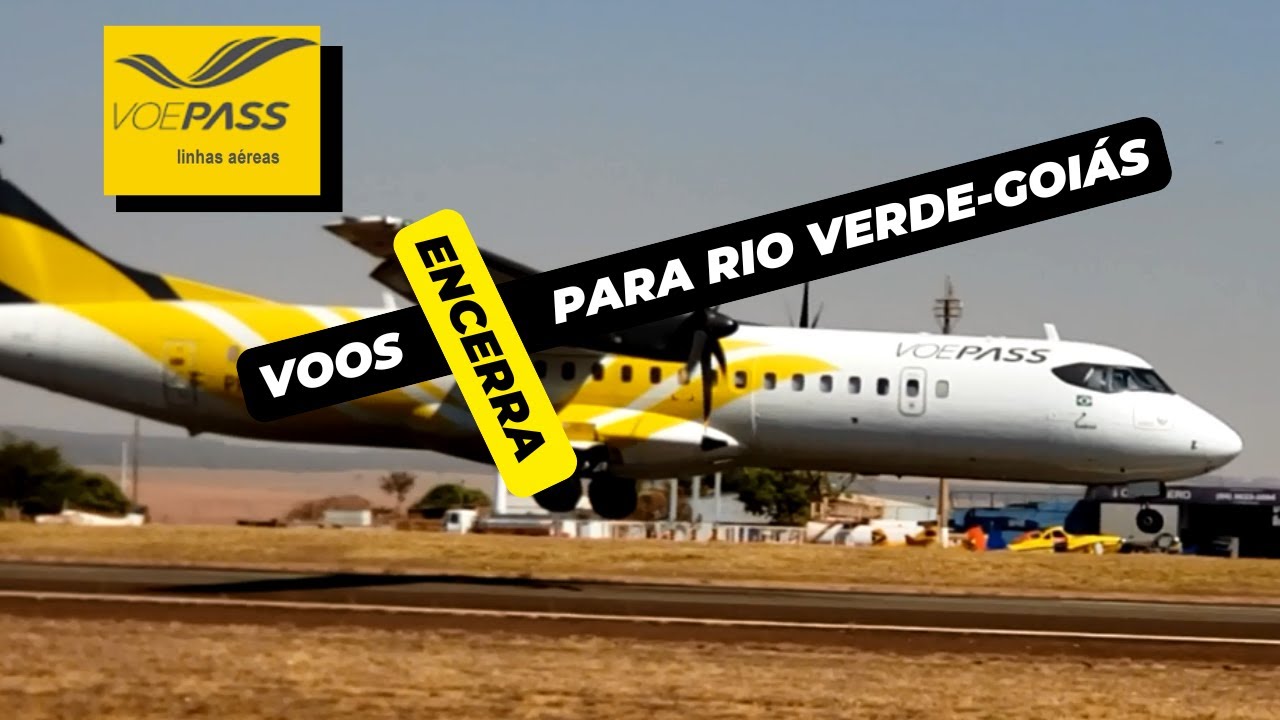VoePass encerra temporada de voos para Rio Verde Goiás