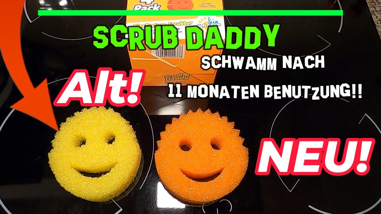 Scrub Daddy schwamm wie lange hält er wirklich? Swam how long does it really last Mommy Schwamm