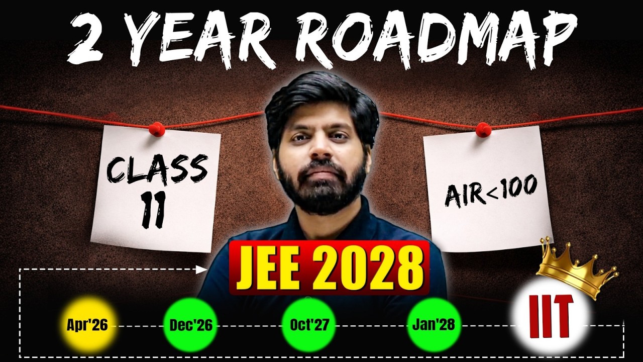 JEE 2028 : PERFECT 2 year ROADMAP to Crack IIT JEE 2028 with AIR 100 🔥|  eSaral | JEE 2028 Strategy 
