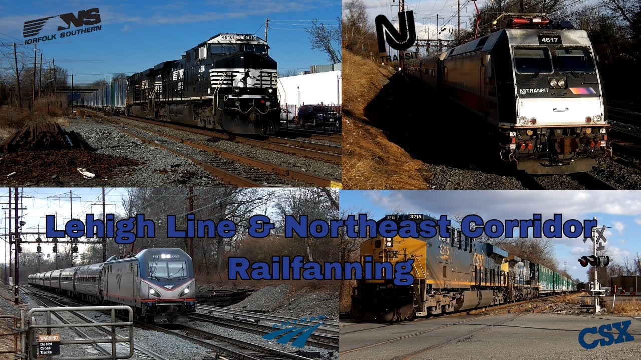CSAO Lehigh Line and Northeast Corridor Railfanning 1/11/26
