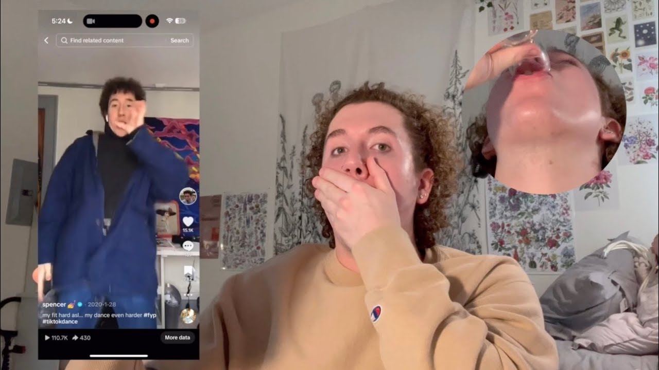 Watching My Old TikToks & Taking a Shot Every Time I Cringe