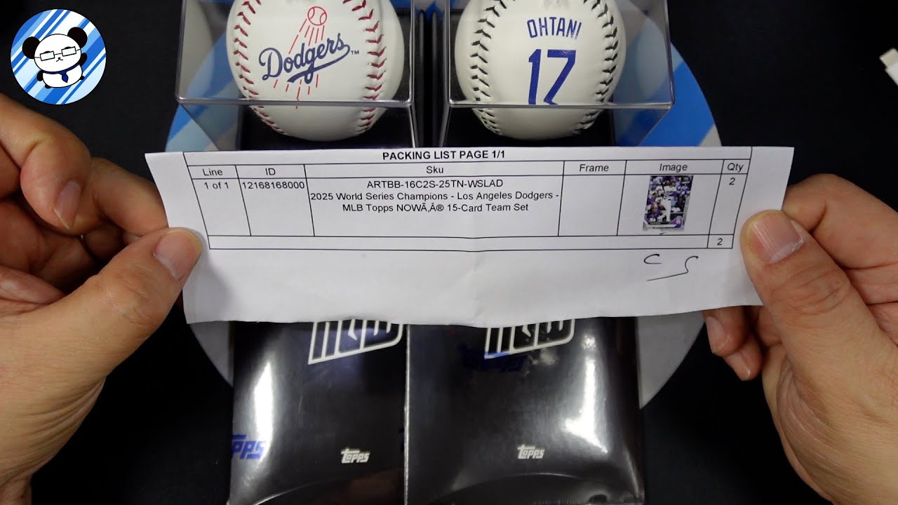 Topps Now 2025 World Series Champions Los Angeles Dodgers (and comparing it to the 2024 version)