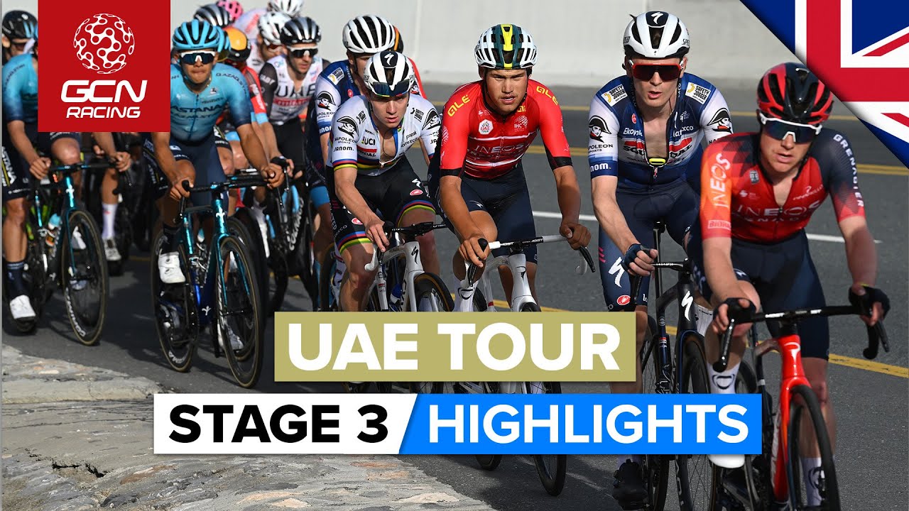 Summit Finish On Jebel Jais! | UAE Tour 2023 Highlights - Stage 3