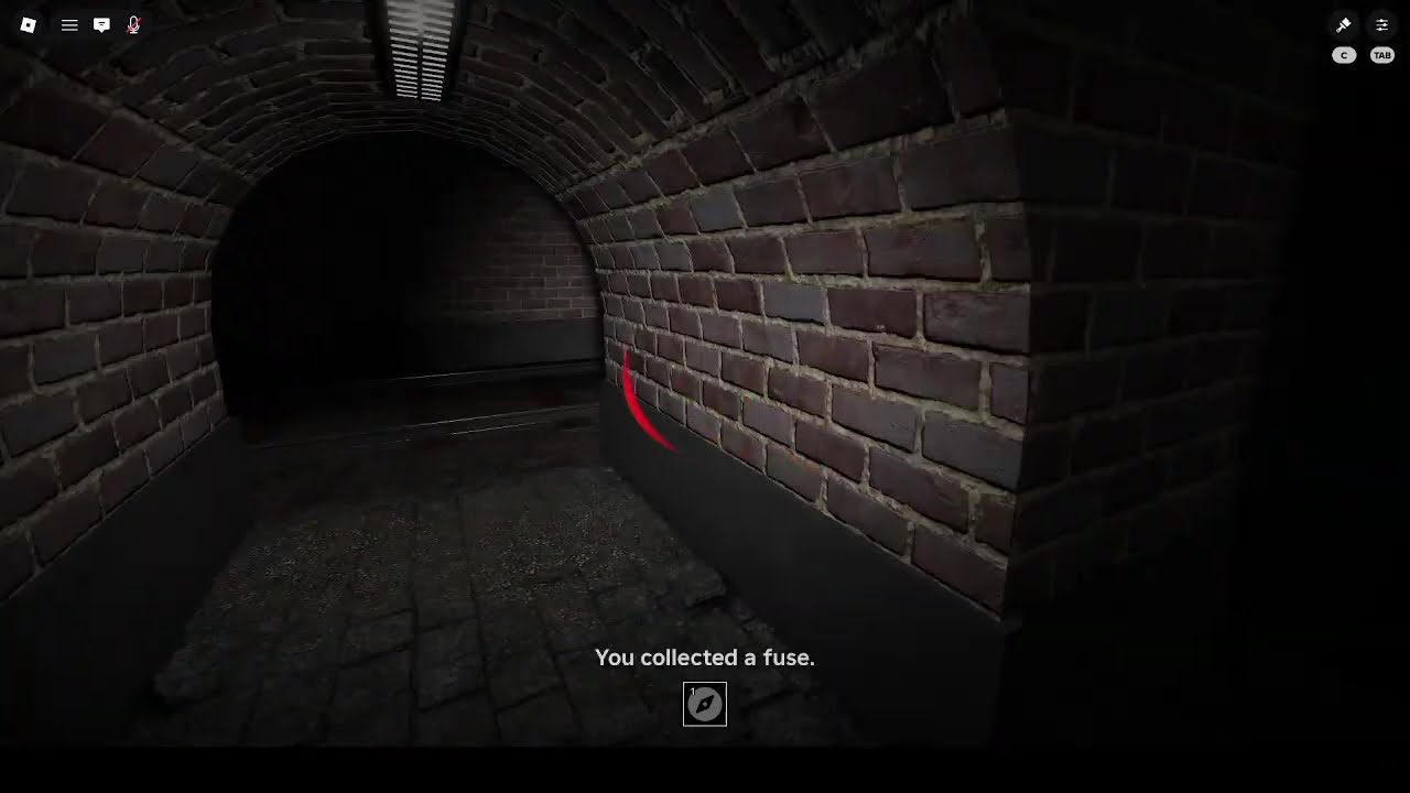 The train tunnels..
