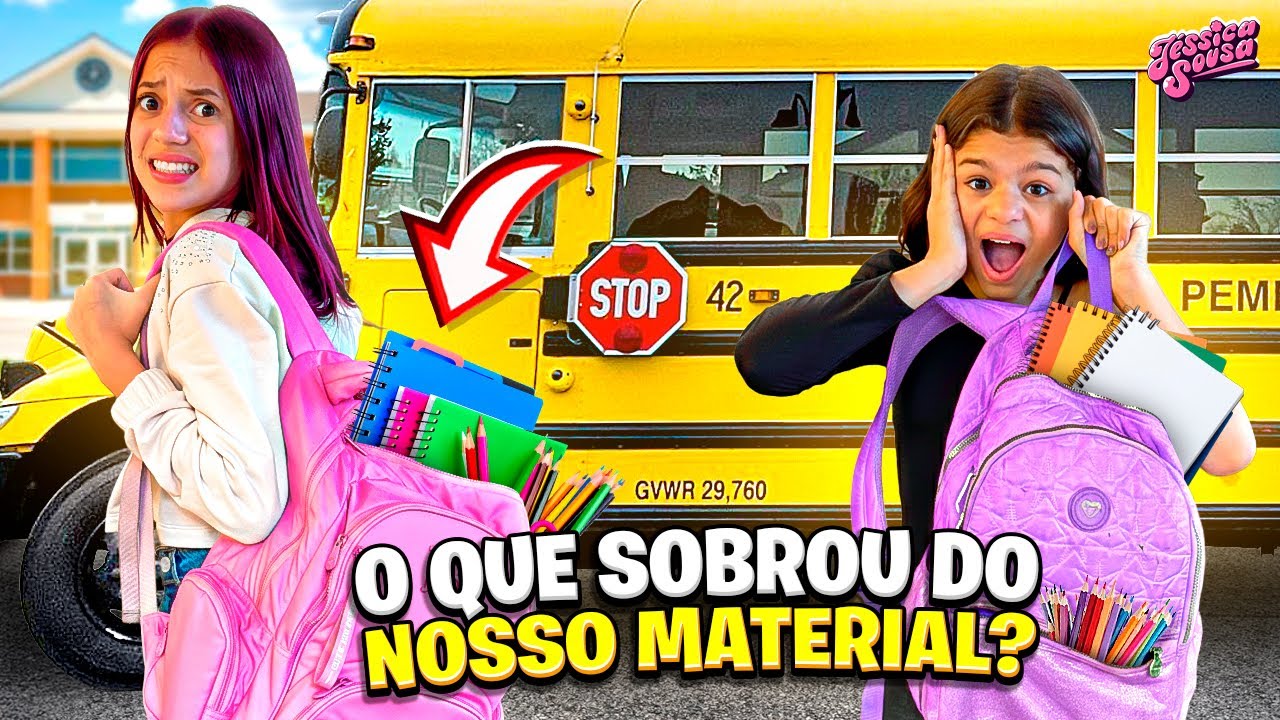 O Que sobrou do meu material escolar 2025 (Jéssica Sousa)