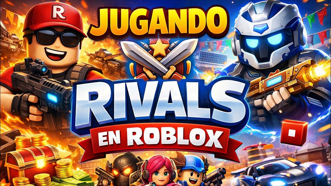 Jugando a Rivals en Roblox