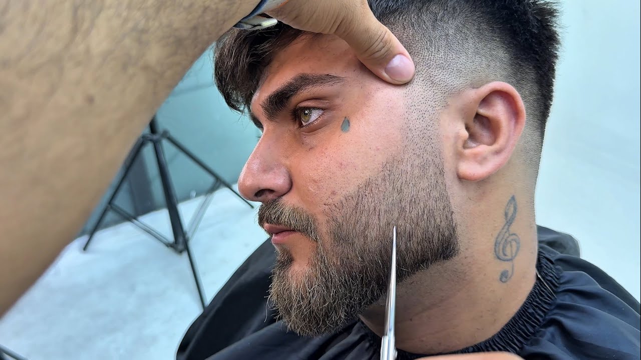 ‼️تعليم تدريج اللحية 3D ✅باسهل واسرع 💨طريقة مع اساسيات التحديد لتصميم اشكال اللحية👌💯