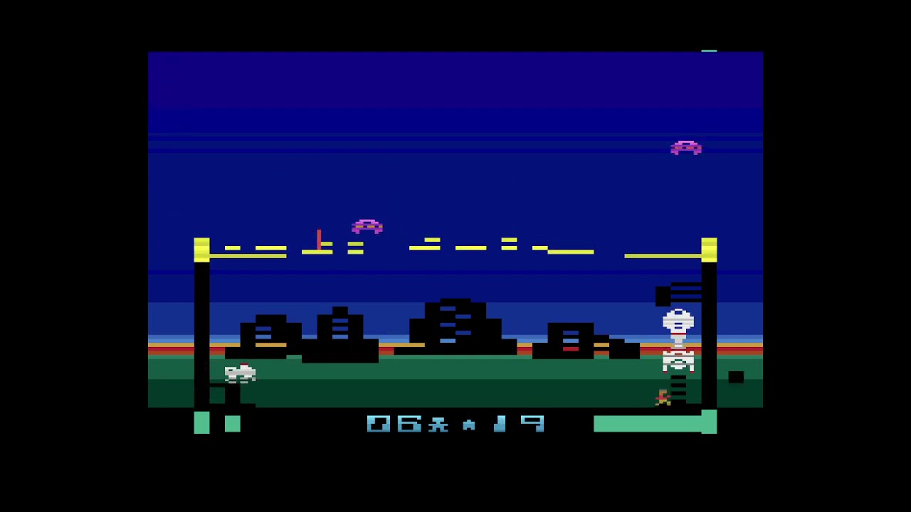 ATARI 2600 HOMEBREW - PLAN B ESCAPE EARTH - Gameplay - High Score