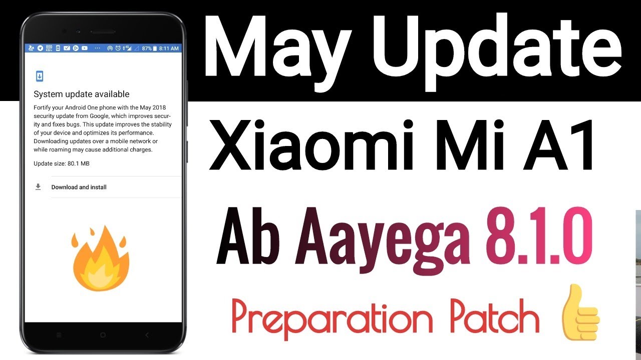 Official May Security Update (V9.5.11.0) For Xiaomi Mi A1