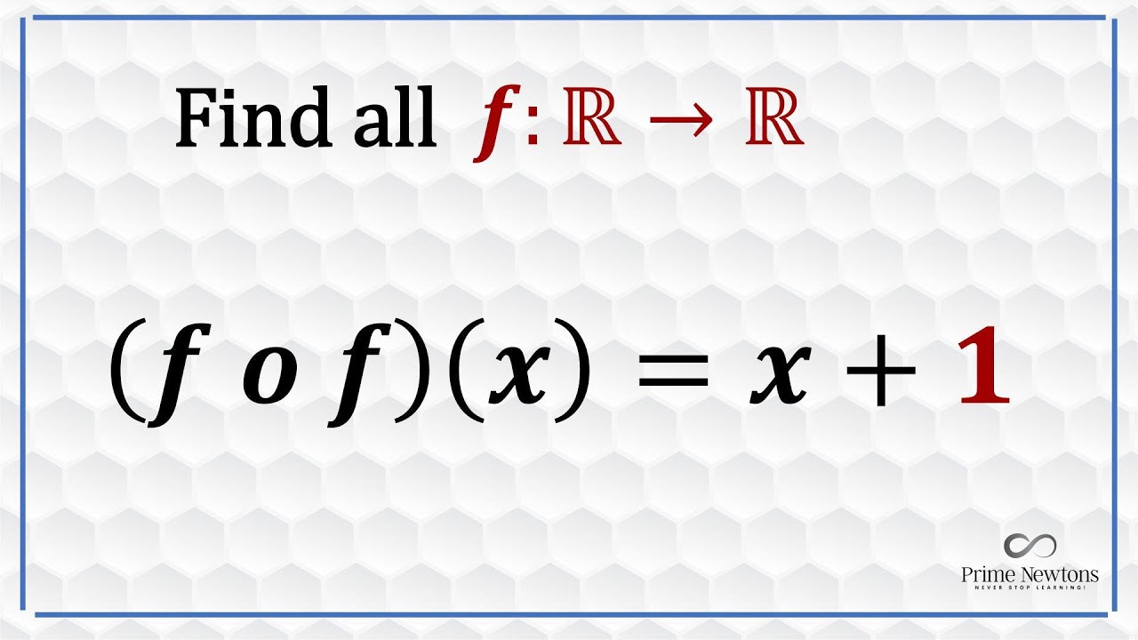 (f o f)(x) = x + 1