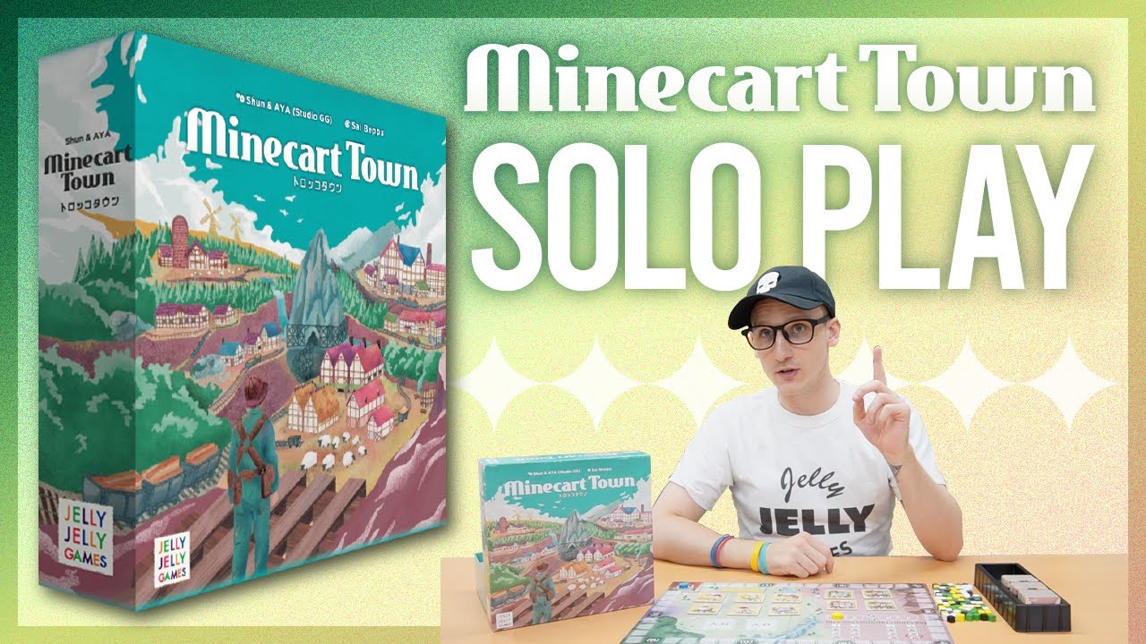Minecart Town | Solo Playthrough #1 Bountiful Harvest | JELLY JELLY GAMES