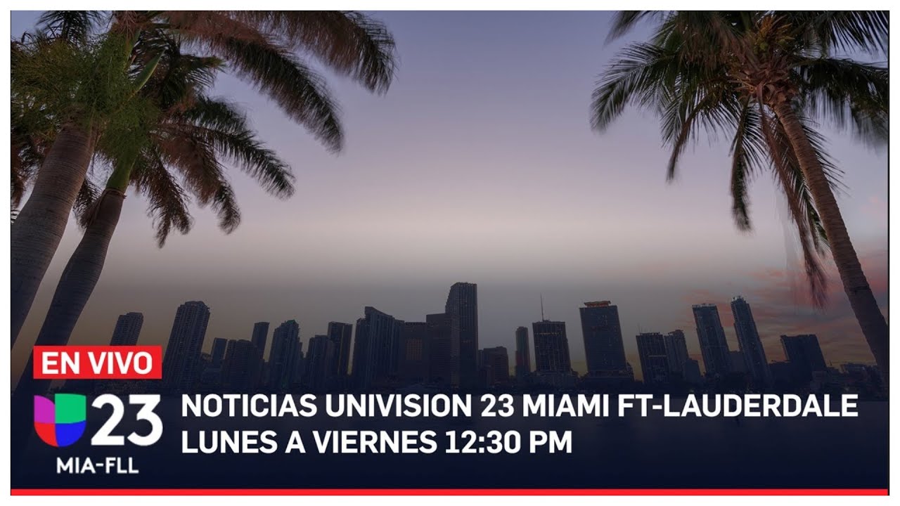 En vivo: Univision 23 Miami 12:30 PM, 11 de enero de 2024