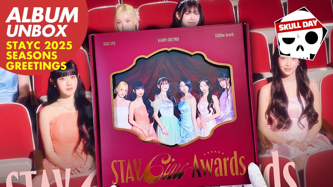 🌸UNBOXING STAYC 2025 SEASONS GREETINGS(STAYCine Awards)🌸Goods(Calendar,Photocard) 스테이씨 시즌그리팅 앨범 언박싱