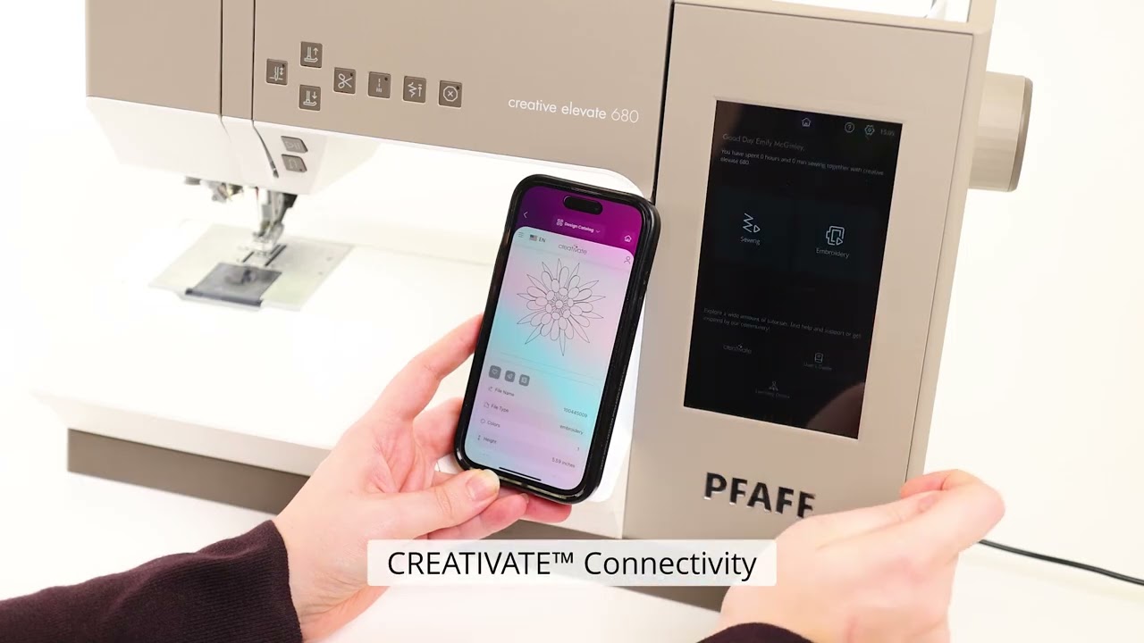 Creativity shouldn’t be limited by your machine. The PFAFF® creative elevate™ 680!