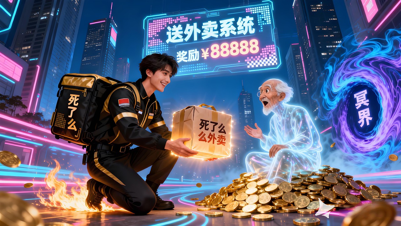 【完結】🔥意外能穿梭陰陽兩界成為死了麼的專屬騎手？看我如何穿梭陰陽兩界，逆轉命運！