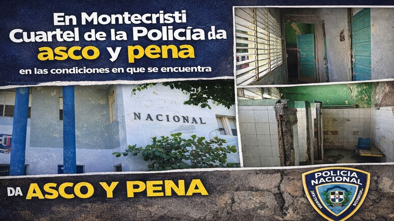 En Montecristi Cuartel de la Policia da asco y pena en las condiciones en que se encuentra