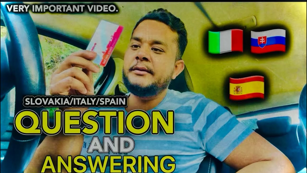SPAIN 🇪🇸 | ITALY 🇮🇹 | SLOVAKIA 🇸🇰 QUESTION AND ANSWERING 2026 | Very Important Updates 2026 | Trc