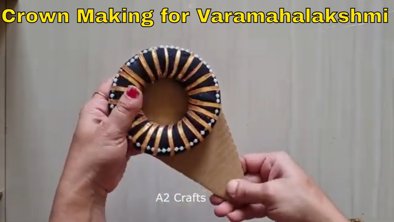 2 Unique Prabhavali/Crown  Making for Varamahalakshmi Pooja at Home || Quick and Easy Decor