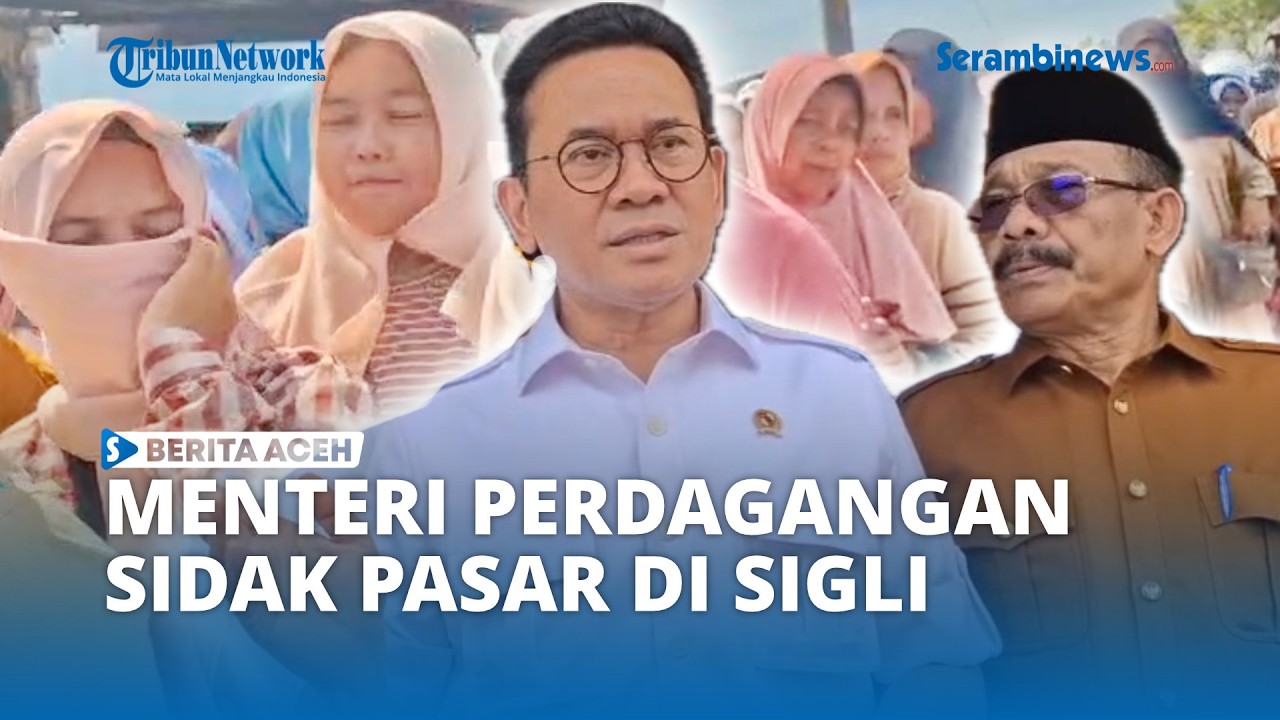 Mendag Sidak Harga Bahan Pokok di Pasar Sigli
