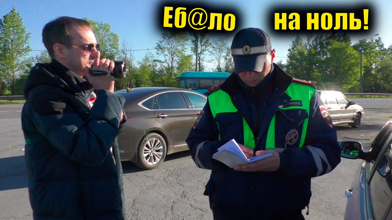 Путинские псы напились и уснули / Поставил раком экипаж ДПС