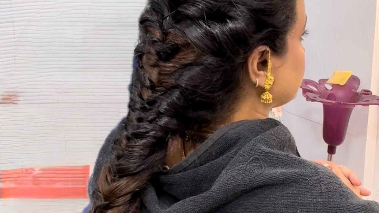 44/365 quick and easy messy choti for any occasion 😍🥰 #makeup #bridelmakup #bridemaid #hairstyle 