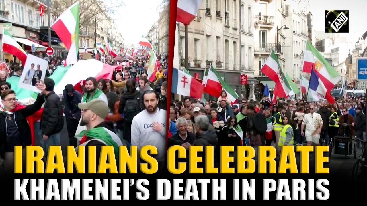 'The fight isn't over': Iranians celebrate Khamenei's death at Paris protest