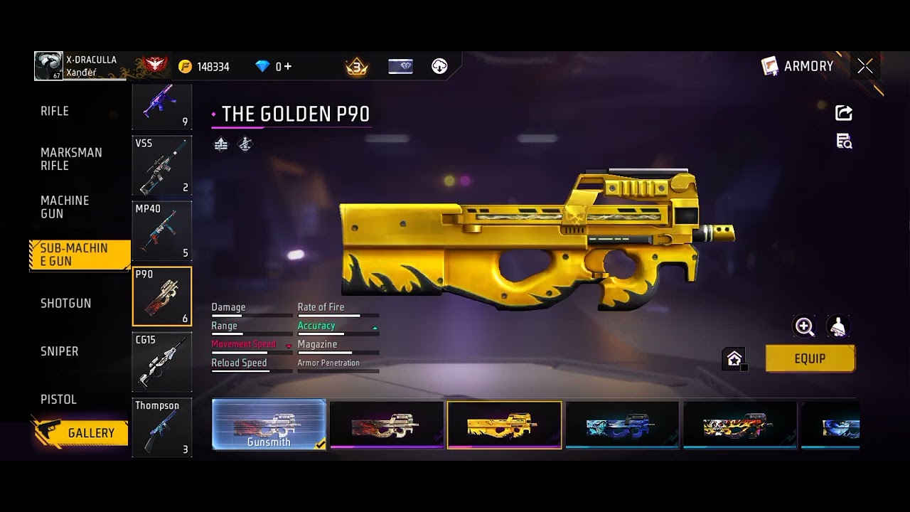 My gun collection 😎 #freefire 
