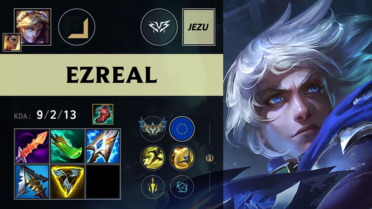 (ZYB Jezu) Ezreal ADC vs Draven - EUW Challenger Patch 26.11