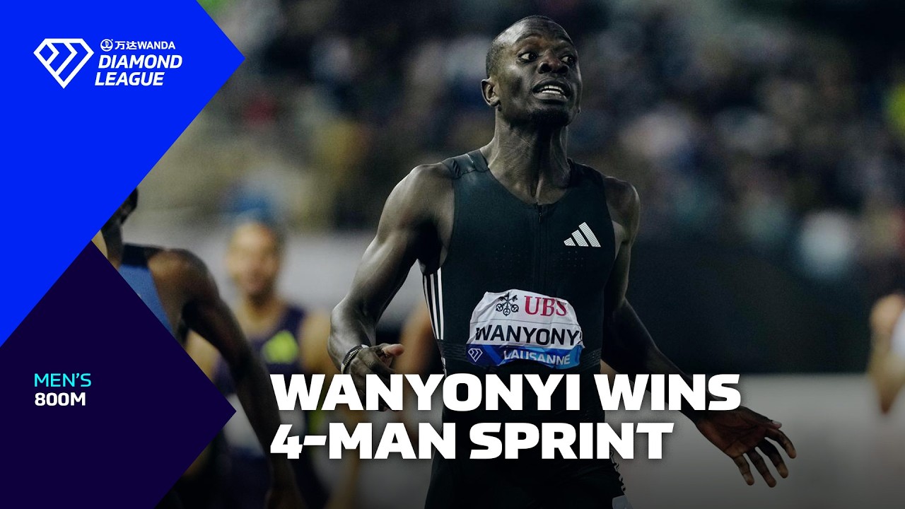 Emmanuel Wanyonyi wins DRAMATIC final straight sprint in Lausanne 800m - Wanda Diamond League 2026
